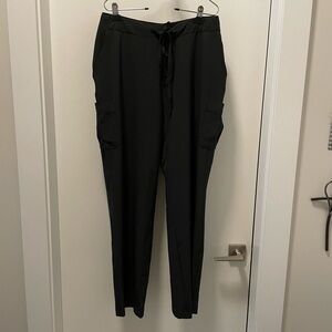 Jockey Black Cargo Pants with Elastic Waistband